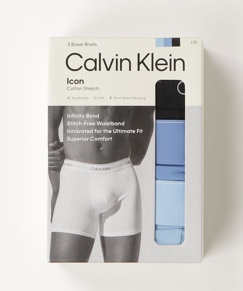 Calvin Klein(カルバン・クライン)の「Calvin Klein カルバンクライン 【3枚セット】ICON COTTON STRETCH メンズ ロング ボクサーパンツ(ボクサーパンツ・メンズ・ブラック系2/ブラック系3/ブラック/マルチ・MEDIUM/SMALL/X-LARGE/LARGE)」の15枚目の写真