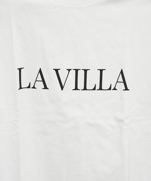 GALLARDAGALANTE（ガリャルダガランテ）の「ロゴTシャツ【La villa 】（Tシャツ/カットソー・レディース・ホワイト/チャコールグレー・FREE）」の7枚目の写真