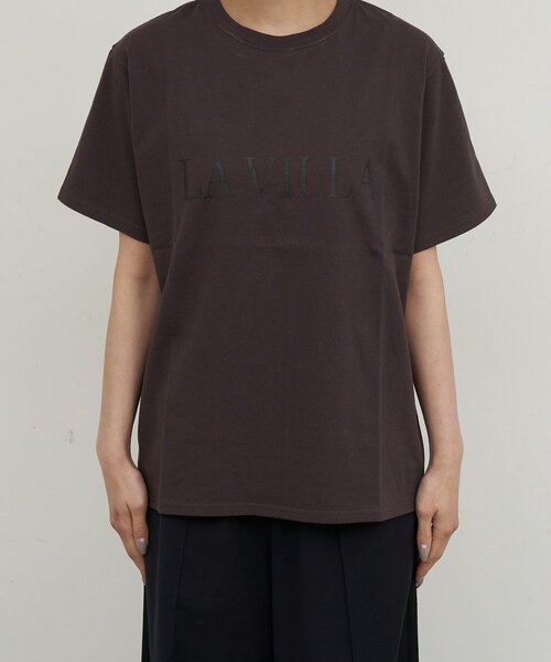 GALLARDAGALANTE（ガリャルダガランテ）の「ロゴTシャツ【La villa 】（Tシャツ/カットソー・レディース・ホワイト/チャコールグレー・FREE）」の13枚目の写真
