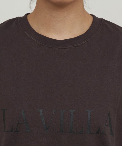 GALLARDAGALANTE（ガリャルダガランテ）の「ロゴTシャツ【La villa 】（Tシャツ/カットソー・レディース・ホワイト/チャコールグレー・FREE）」の16枚目の写真
