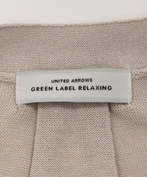 green label relaxing（グリーンレーベルリラクシング）の「シャーリー Vネック ニット カーディガン ウォッシャブル（カーディガン/ボレロ・レディース・ブラック/ライム/ベージュ・FREE）」の14枚目の写真