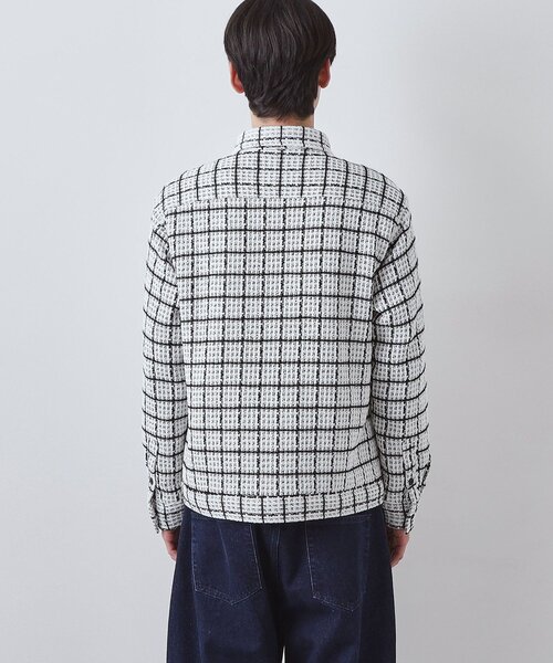 THE SHOP TK (ザ ショップ ティーケー )の「【カジュアルに上品さをプラス】変わり織ツイードブルゾン 洗濯機OK(ブルゾン・メンズ・ホワイト系4/ブラック系1・02/03/04)」の10枚目の写真