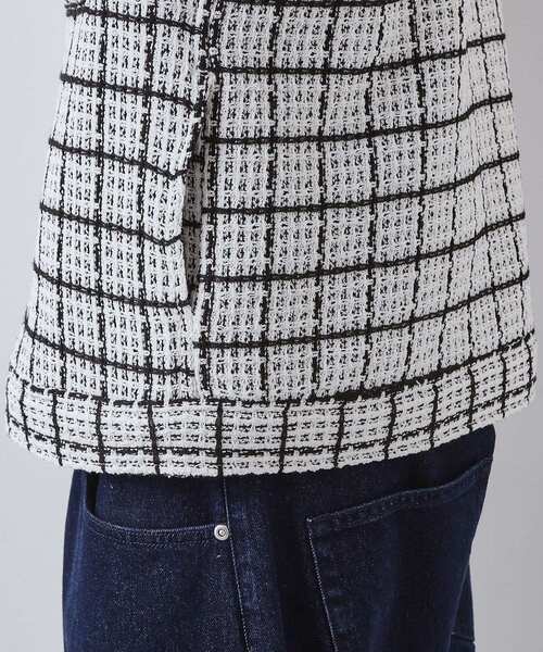 THE SHOP TK (ザ ショップ ティーケー )の「【カジュアルに上品さをプラス】変わり織ツイードブルゾン 洗濯機OK(ブルゾン・メンズ・ホワイト系4/ブラック系1・02/03/04)」の15枚目の写真