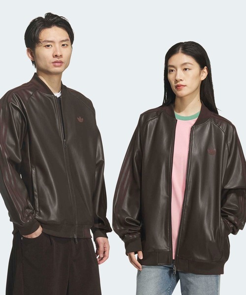 adidas(アディダス)の「SSTプレザージャケット / アディダスオリジナルス adidas Originals(ジャージ・メンズ・ブラウン・4XL/3XL/XX-LARGE/X-SMALL/X-LARGE/LARGE/MEDIUM/SMALL)」の1枚目の写真