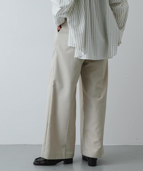 SENSE OF PLACE by URBAN RESEARCH(センスオブプレイスバイアーバンリサーチ)の「コードベルトスラックス(スラックス・レディース・チャコールグレー/カーキ/ベージュ・MEDIUM/SMALL)」の18枚目の写真