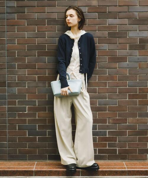 SENSE OF PLACE by URBAN RESEARCH(センスオブプレイスバイアーバンリサーチ)の「コードベルトスラックス(スラックス・レディース・チャコールグレー/カーキ/ベージュ・MEDIUM/SMALL)」の14枚目の写真