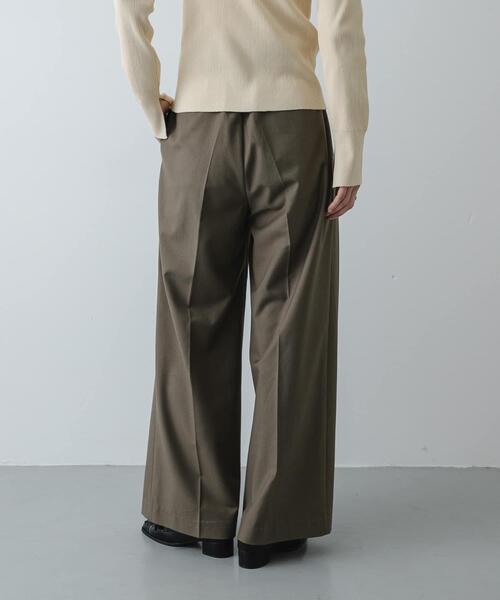 SENSE OF PLACE by URBAN RESEARCH(センスオブプレイスバイアーバンリサーチ)の「コードベルトスラックス(スラックス・レディース・チャコールグレー/カーキ/ベージュ・MEDIUM/SMALL)」の9枚目の写真