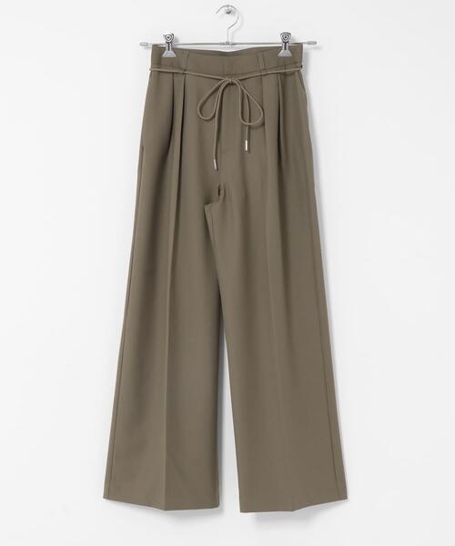 SENSE OF PLACE by URBAN RESEARCH(センスオブプレイスバイアーバンリサーチ)の「コードベルトスラックス(スラックス・レディース・チャコールグレー/カーキ/ベージュ・MEDIUM/SMALL)」の7枚目の写真