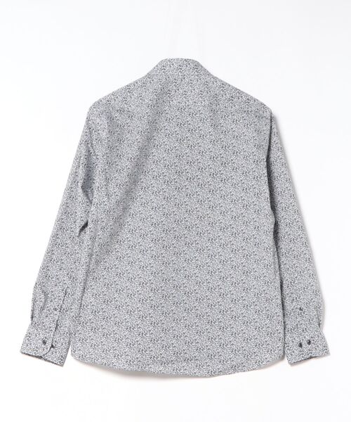 TAKA-Q(タカキュー)の「シャツ メンズ 長袖 ストレッチ 綿混 プリント ワイドカラー (シャツ/ブラウス・メンズ・グレー系その他2・MEDIUM/X-LARGE/LARGE)」の2枚目の写真