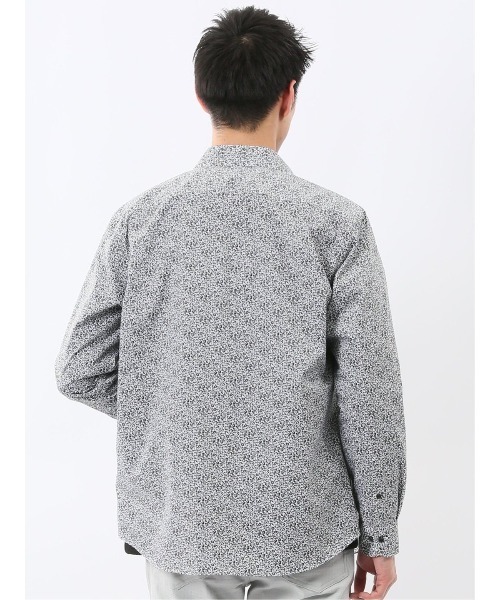 TAKA-Q(タカキュー)の「シャツ メンズ 長袖 ストレッチ 綿混 プリント ワイドカラー (シャツ/ブラウス・メンズ・グレー系その他2・MEDIUM/X-LARGE/LARGE)」の11枚目の写真