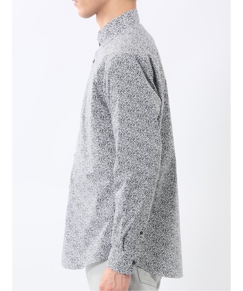 TAKA-Q(タカキュー)の「シャツ メンズ 長袖 ストレッチ 綿混 プリント ワイドカラー (シャツ/ブラウス・メンズ・グレー系その他2・MEDIUM/X-LARGE/LARGE)」の4枚目の写真