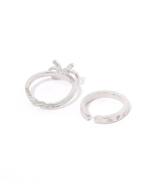 kutir（クティール）の「kutirlune／2SETリボンリング（リング・レディース・シルバー・FREE）」の6枚目の写真
