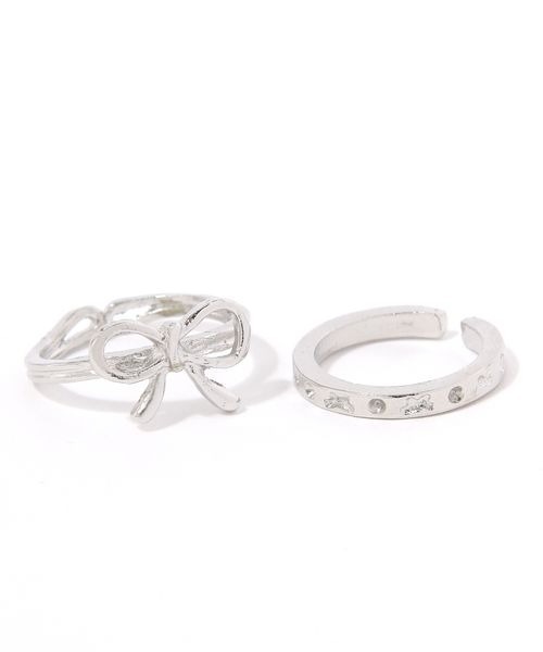 kutir（クティール）の「kutirlune／2SETリボンリング（リング・レディース・シルバー・FREE）」の7枚目の写真