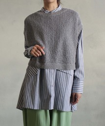 kese-moi（ケセモイ）の「ミックススラブヤーンベスト（ベスト）」