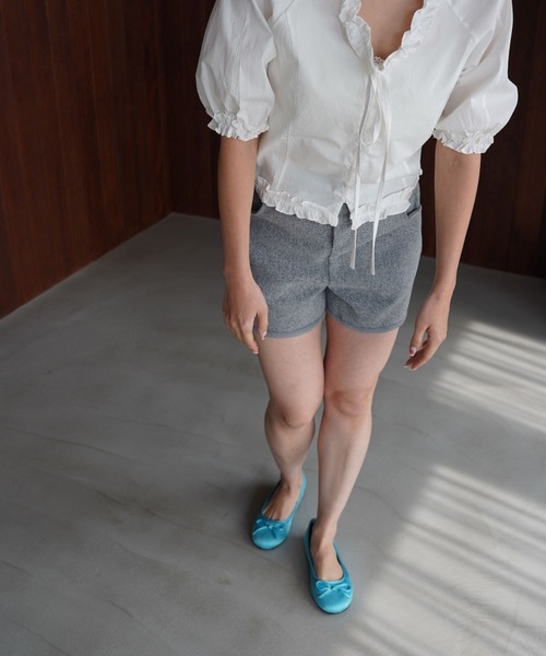 SANSeLF（サンセルフ）の「【SANSeLF】クラシックリボンバレエシューズ sas26s006（バレエシューズ・レディース・ゴールド/ブルー・38/37/39/36）」の13枚目の写真