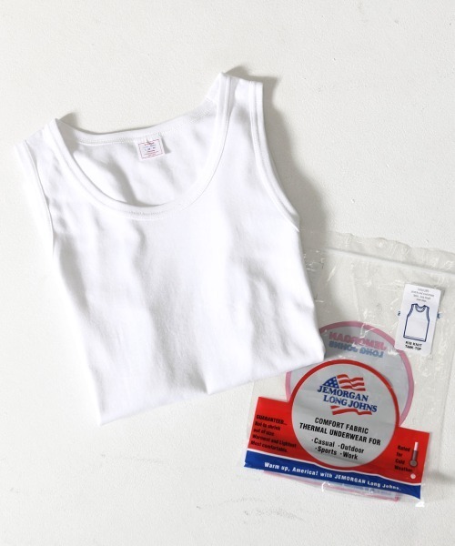 JEMORGAN(ジェーイーモーガン)の「『JEMORGAN LONG JOHNS/ジェーイーモーガンロングジョーンズ』フライスタンクトップ【+】(タンクトップ・メンズ・チャコール/ブラック/杢グレー/オフホワイト・L/XL/M)」の13枚目の写真