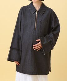 LEPSIM | 【産前・産後対応】マタニティ／デニムZIPチュニック　638893(マタニティウェア/グッズ)