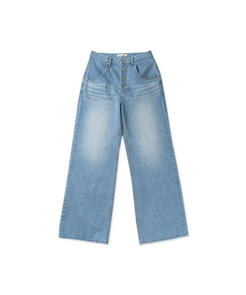 WITHOUT SUMMER(ウィズアウトサマ)の「ボタンウォッシングデニム(デニムパンツ・レディース・その他・SMALL/MEDIUM)」の2枚目の写真