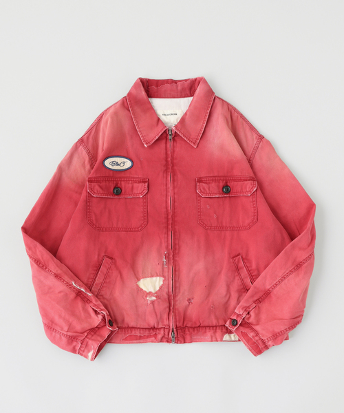 Anachronorm(アナクロノーム)の「ANACHRONORM / アナクロノーム REMAKED TIMEWORN WORK JACKET(その他アウター・メンズ・レッド/ブラック系その他・LARGE/MEDIUM)」の2枚目の写真