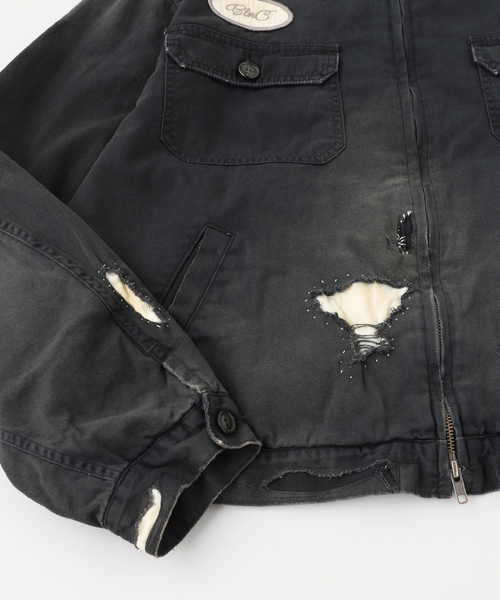 Anachronorm(アナクロノーム)の「ANACHRONORM / アナクロノーム REMAKED TIMEWORN WORK JACKET(その他アウター・メンズ・レッド/ブラック系その他・LARGE/MEDIUM)」の5枚目の写真