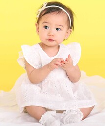 SLAP SLIP BABY | 肩フリルワンピース＋ブルマ付きセットアップベビー(70~80cm)(その他ベビーウェア)