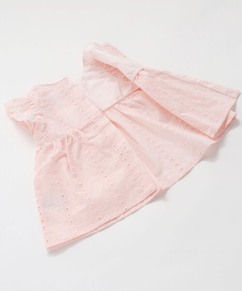 SLAP SLIP BABY（スラップスリップベビー）の「肩フリルワンピース＋ブルマ付きセットアップベビー(70~80cm)（その他ベビーウェア・キッズ・ホワイト/ピンク・FREE）」の15枚目の写真