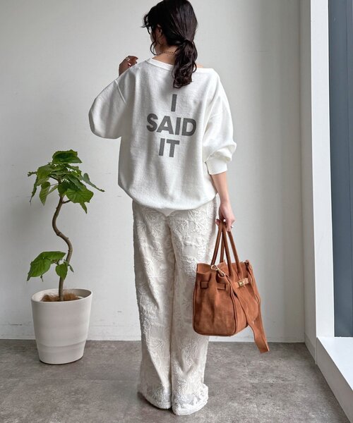 DouDou（ドゥドゥ）の「【セットアップ可能】メッシュレースパンツ（その他パンツ・レディース・オフホワイト/ブラック・TM/FREE）」の8枚目の写真