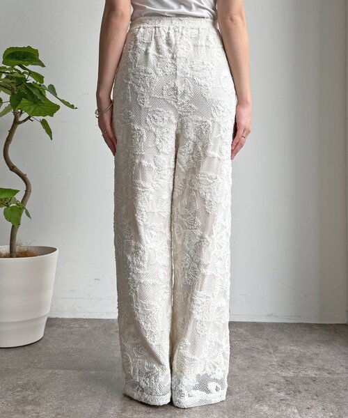 DouDou（ドゥドゥ）の「【セットアップ可能】メッシュレースパンツ（その他パンツ・レディース・オフホワイト/ブラック・TM/FREE）」の17枚目の写真