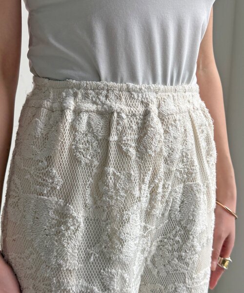 DouDou（ドゥドゥ）の「【セットアップ可能】メッシュレースパンツ（その他パンツ・レディース・オフホワイト/ブラック・TM/FREE）」の18枚目の写真