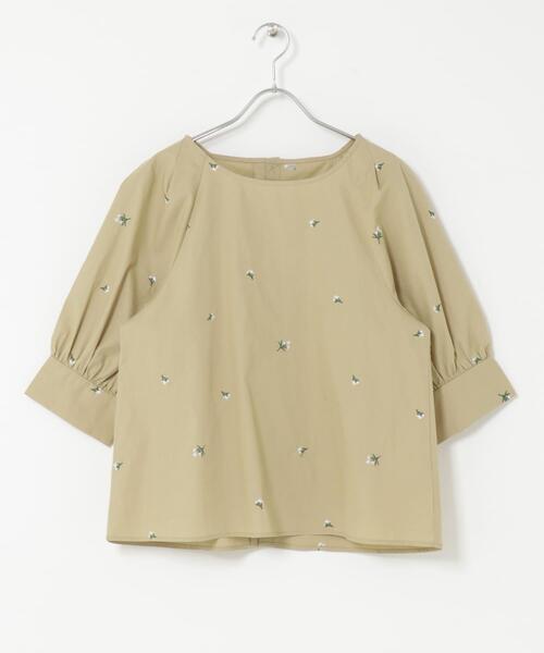 ITEMS URBANRESEARCH（アイテムズ アーバンリサーチ）の「タックスリーブ刺シュウブラウス（シャツ/ブラウス・レディース・ブラック/ベージュ・FREE）」の18枚目の写真