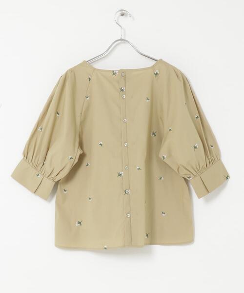 ITEMS URBANRESEARCH（アイテムズ アーバンリサーチ）の「タックスリーブ刺シュウブラウス（シャツ/ブラウス・レディース・ブラック/ベージュ・FREE）」の20枚目の写真