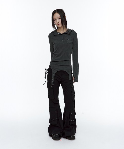 ROUGHNECK(ラフネック)の「ブーツカットカーゴストラップパンツブラック(その他パンツ・レディース・その他・SMALL/MEDIUM)」の10枚目の写真