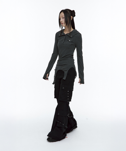 ROUGHNECK(ラフネック)の「ブーツカットカーゴストラップパンツブラック(その他パンツ・レディース・その他・SMALL/MEDIUM)」の11枚目の写真