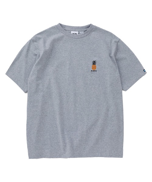 KAVU(カブー)の「KAVU/カブー OP Pineapple Tee/ワンポイントパイナップルTシャツ(Tシャツ/カットソー・メンズ・ホワイト/グレー・MEDIUM/LARGE/X-LARGE)」の6枚目の写真