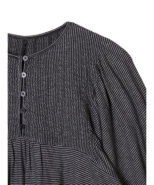crinkle crinkle crinkle（クリンクルクリンクルクリンクル）の「【crinkle crinkle crinkle】border cutsew/ボーダーカットソー（Tシャツ/カットソー・レディース・グレー/ブラック・FREE）」の9枚目の写真