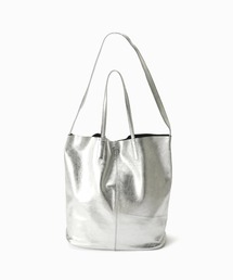 Morphee（モルフェ）の「MORPHEE(モルフェ) 3WAY LARGE TOTE ナッパレザーシルバー（トートバッグ）」