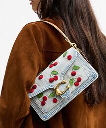 COACH（コーチ）の「タビー ショルダー バッグ 26・チェリー エンブロイダリー（ショルダーバッグ）」