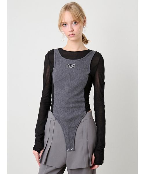 SORIN(ソリン )の「Layered Like Bodysuit/レイヤードライクボディスーツ(Tシャツ/カットソー・レディース・マルチ/サックスブルー/ホワイト・38)」の3枚目の写真