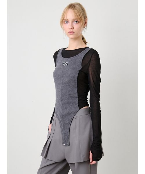 SORIN(ソリン )の「Layered Like Bodysuit/レイヤードライクボディスーツ(Tシャツ/カットソー・レディース・マルチ/サックスブルー/ホワイト・38)」の4枚目の写真