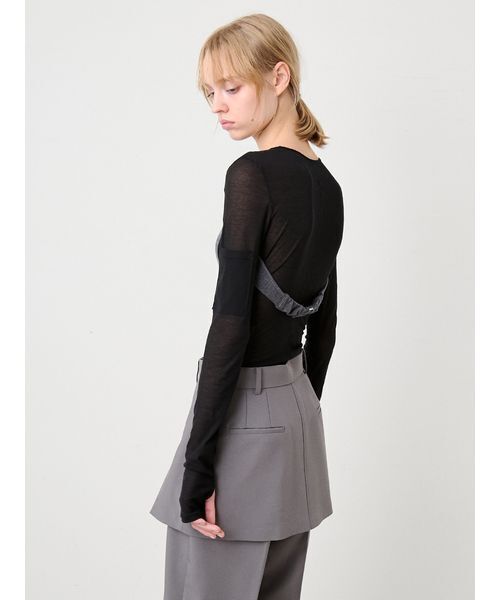 SORIN(ソリン )の「Layered Like Bodysuit/レイヤードライクボディスーツ(Tシャツ/カットソー・レディース・マルチ/サックスブルー/ホワイト・38)」の5枚目の写真