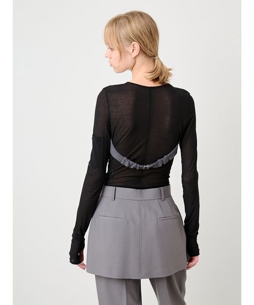 SORIN(ソリン )の「Layered Like Bodysuit/レイヤードライクボディスーツ(Tシャツ/カットソー・レディース・マルチ/サックスブルー/ホワイト・38)」の6枚目の写真