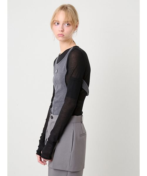 SORIN(ソリン )の「Layered Like Bodysuit/レイヤードライクボディスーツ(Tシャツ/カットソー・レディース・マルチ/サックスブルー/ホワイト・38)」の8枚目の写真