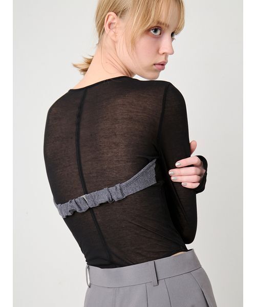 SORIN(ソリン )の「Layered Like Bodysuit/レイヤードライクボディスーツ(Tシャツ/カットソー・レディース・マルチ/サックスブルー/ホワイト・38)」の20枚目の写真