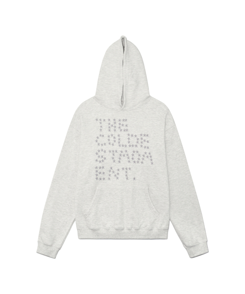 THECOLDESTMOMENT(ザコールデストモーメント)の「TCM star dot hoodie (oatmeal melange)(パーカー・レディース・その他・LARGE/MEDIUM)」の2枚目の写真