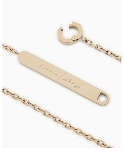 ARMANI EXCHANGE(アルマーニエクスチェンジ)の「【A|X アルマーニ エクスチェンジ】ステンレススチール IDネックレス(Gold)_AXG0176710(ネックレス・レディース・その他1・FREE)」の2枚目の写真