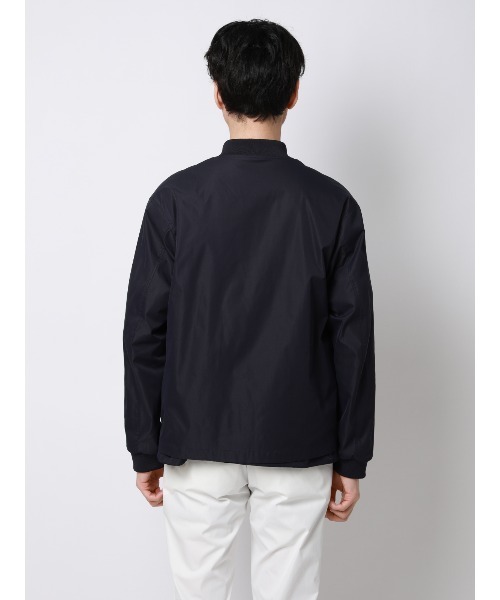 SUIT SQUARE（スーツスクエア）の「FLAT アウター MA-1 ウォッシャブル ストレッチ 速乾 シルキーツイル 無地（MA-1・メンズ・ネイビー・L/M）」の5枚目の写真