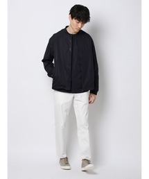 FLAT（フラット）の「FLAT アウター MA-1 ウォッシャブル ストレッチ 速乾 シルキーツイル 無地（MA-1）」