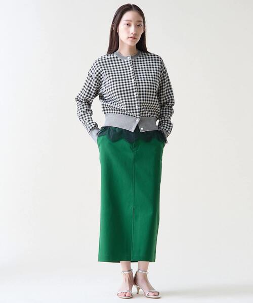 Tiara（ティアラ）の「ギンガムカーディガン（カーディガン/ボレロ・レディース・アイボリー/イエロー・FREE）」の4枚目の写真