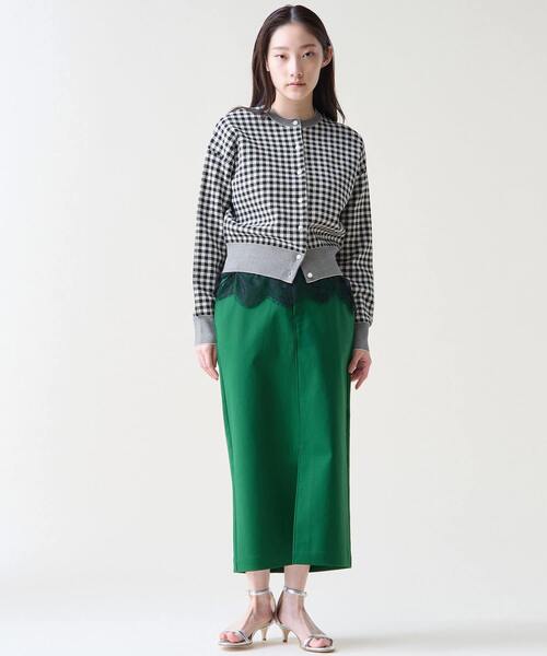 Tiara（ティアラ）の「ギンガムカーディガン（カーディガン/ボレロ・レディース・アイボリー/イエロー・FREE）」の5枚目の写真