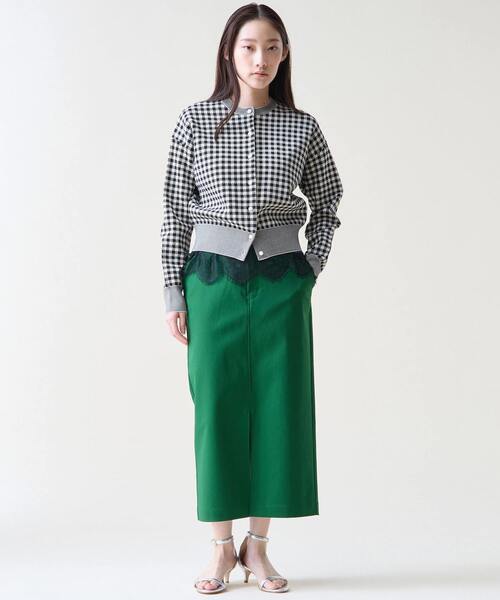 Tiara（ティアラ）の「ギンガムカーディガン（カーディガン/ボレロ・レディース・アイボリー/イエロー・FREE）」の8枚目の写真